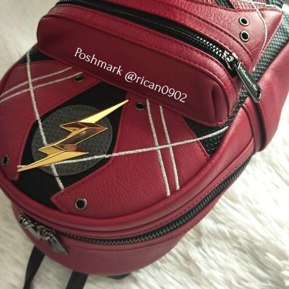 Loungefly DC Comics Justice League The Flash Costume Mini Backpack and Wallet main image 13